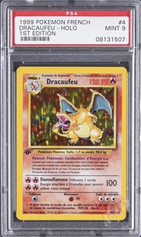 1999 Pokemon French #4 Dracaufeu First Edition Holo Card - PSA MINT 9